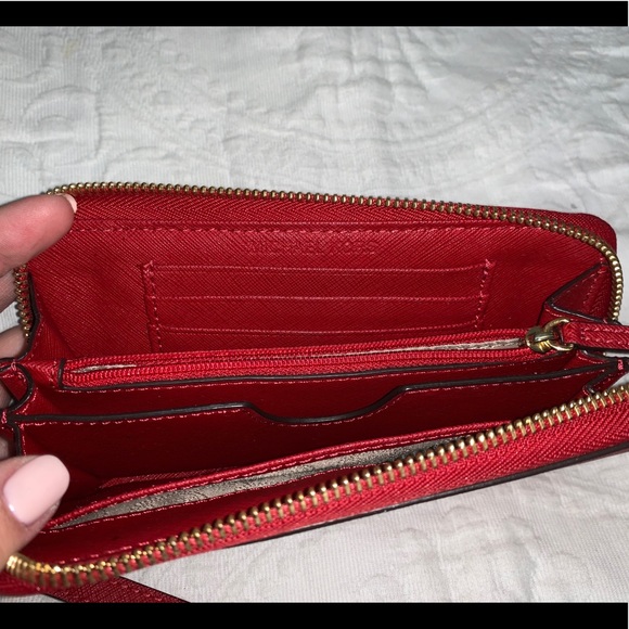 Red Michael Kors Wristlet - Picture 5 of 5